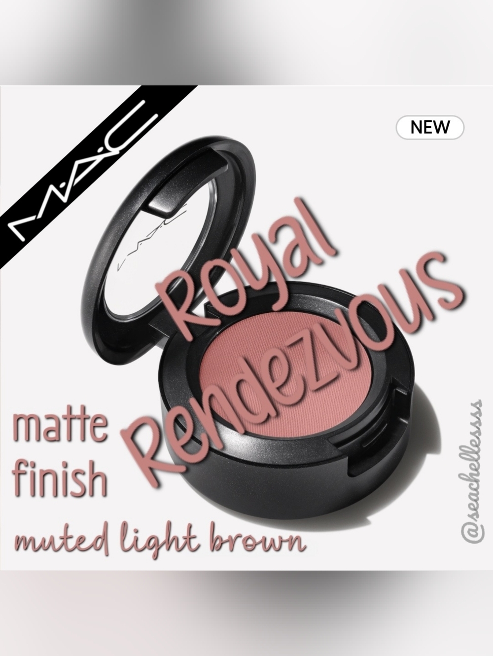 MAC Cosmetics Royal Rendezvous Eyeshadow Muted Light Brown Brand New In Box